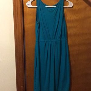 Blue midi dress